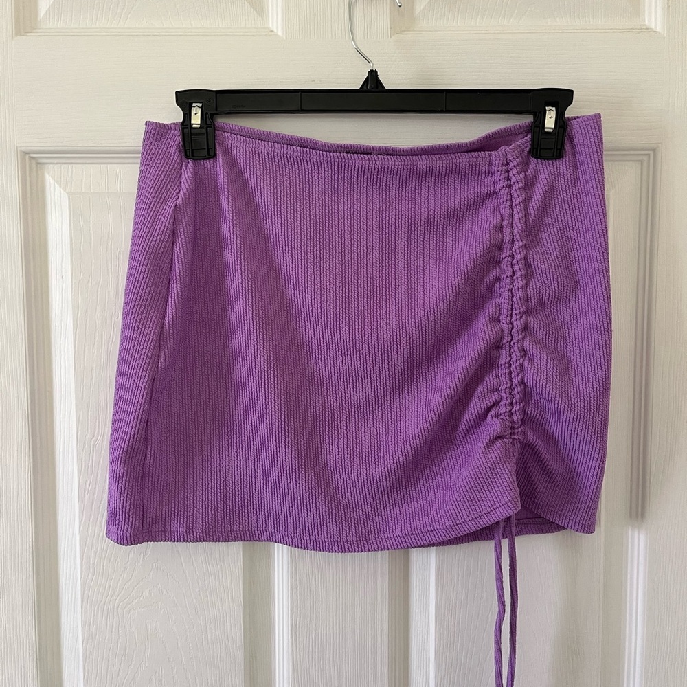 Cotton-on Body Lilac Ruched Mini Skirt